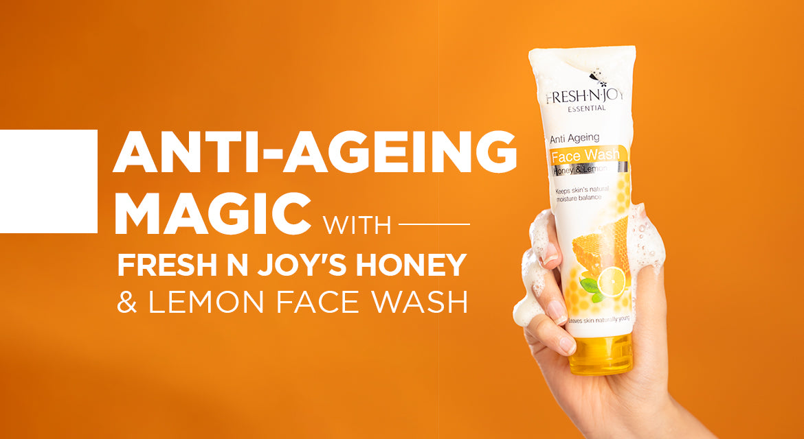 Discover the AntiAgeing Magic in our Honey and Lemon Face Wash Fresh