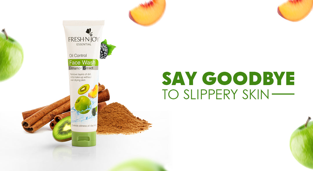 Say Goodbye to Slippery Skin Fresh N Joy's Oil Control Face Wash