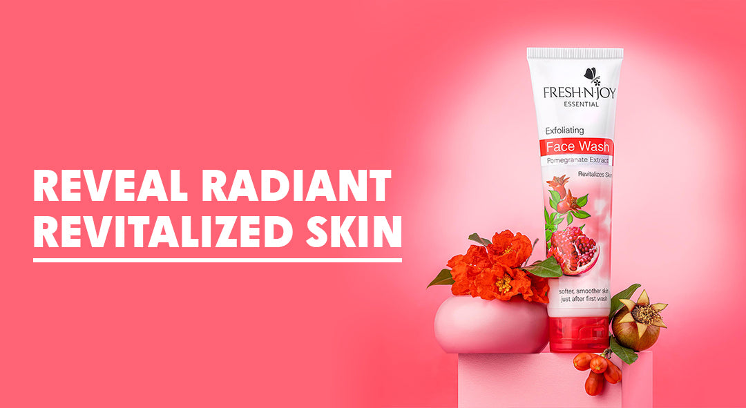 Reveal Radiant, Revitalized Skin Discover Fresh N Joy's Pomegranate E