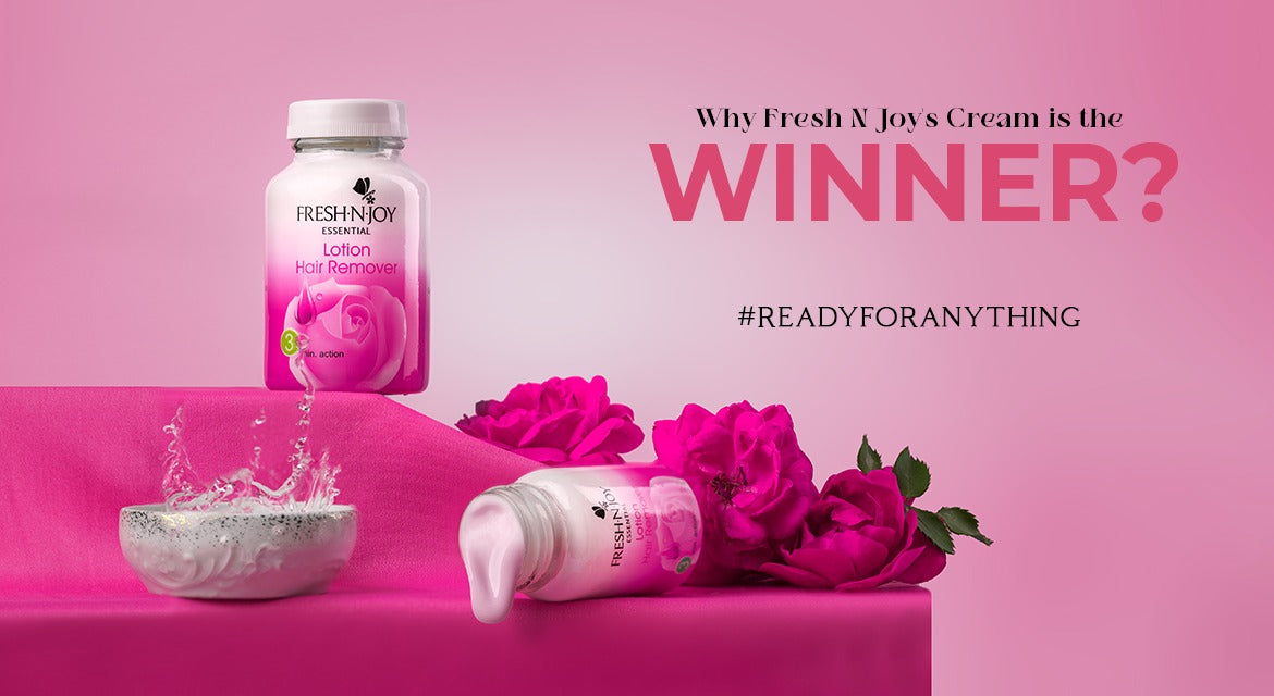 Hair Removal Cream vs. Waxing Why Fresh N Joy's Cream is the Winner