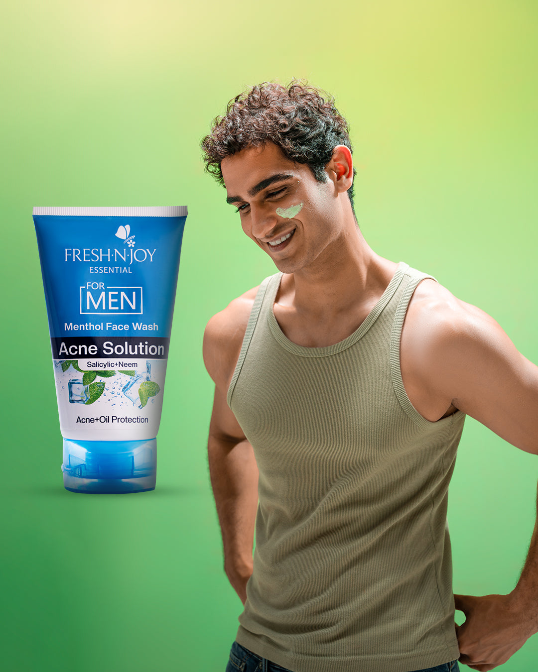 Face Wash For Men - Menthol Acne Solution